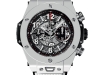Hublot’s Big Bang collection is just that: an explosive statement in the form of cool, contemporary design, like in this 45-mm Unico white ceramic piece | Raffi Jewellers, www.raffijewellers.ca