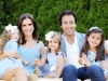 Guglietti family photo, Michela and Marco Guglietti with their twin daughters Sofie, Simona and with Connie at the age of 7 1/2, happy to be spending time with family | Photo by Michael Francis Photographers