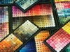 weaver and loom colour fabric swatch