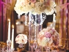 Soft roses take centre stage at this reception.