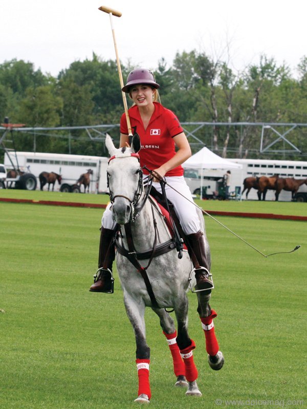 Polo player Elizabeth Fogarty, daughter of Justin R. Fogarty.