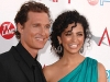 Camila Alves adorns her ears with a pair of Bochìc hoop earrings at the 37th Annual AFI Lifetime Achievement Awards in Los Angeles.