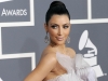 Kim Kardashian, wearing Bochìc, at the 51st Annual Grammy Awards.