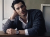 Massimo Dutti’s warm knit sweater over dress shirt combination.