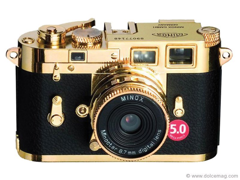 Leica’s trendy M3 Gold Digital camera.